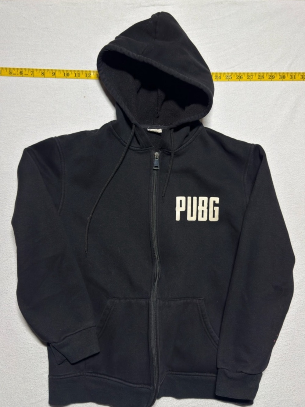PUBG gaming hoodie vintage Black Pullover Graphic Hoodie Like New